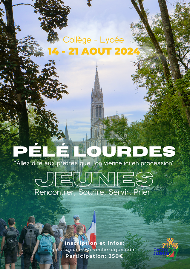Pélé Jeunes à Lourdes du 14 au 21 août&nbsp;2024