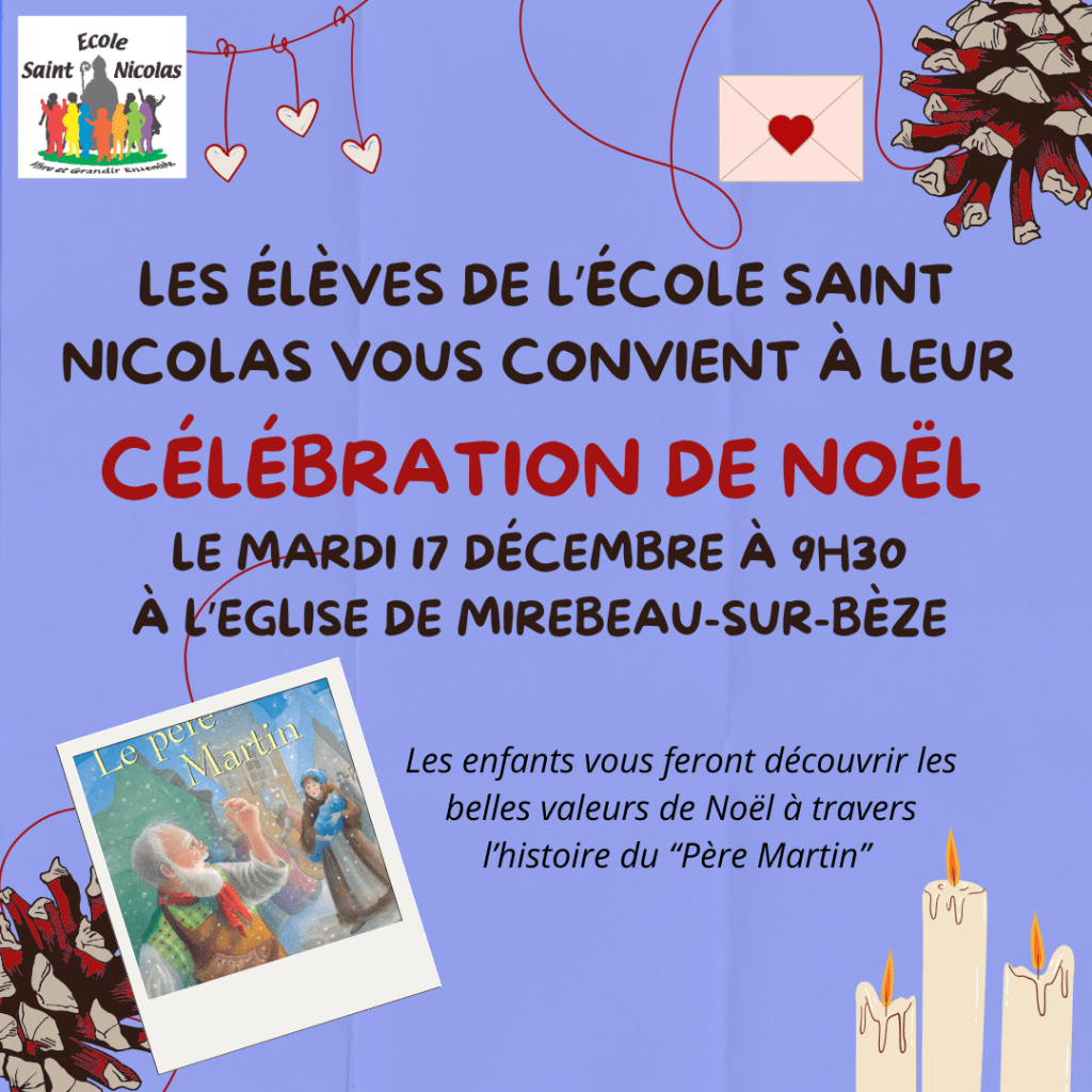 Célébration de Noël de l&rsquo;école&nbsp;St-Nicolas